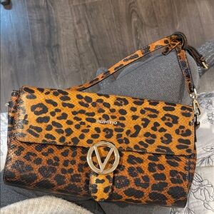 Valentino Animal Print Shoulder Bag